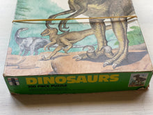 200-PIECE VINTAGE CHILDREN'S DELNONYCHUS  DINOSAUR PUZZLE (THE CUTEST RETRO DECOR FOR A SHELF IN A NURSERY/CHILD'S ROOM)