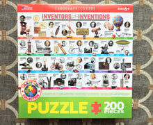 CHILDREN'S 200-PIECE AND MORE ADVANCED 1,000-PIECE FUN-WHILE-LEARNING INVENTORS/INVENTIONS PUZZLE (MADE IN THE USA!)
