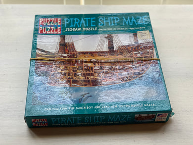 FREE CHILDREN'S PUZZLE 100-PIECE PIRATE SHIP MAZE PUZZLE WITHIN A PUZZLE