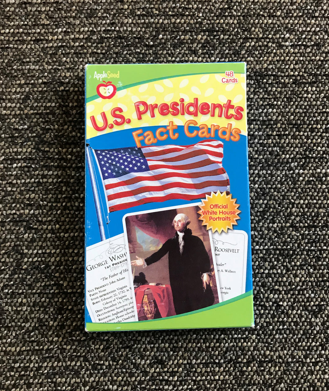 48-CARD U.S. PRESIDENTS FLASH CARDS SET