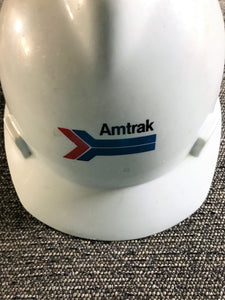 VINTAGE "AMTRAK" WHITE PROTECTIVE HAT