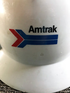 VINTAGE "AMTRAK" WHITE PROTECTIVE HAT