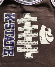 0-3 MONTHS BROWN FOOTBALL-DESIGN KANSAS STATE BABY BODYSUIT