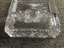 TWO-PIECE LEAD-CRYSTAL COVERED BUTTER DISH (BY GODINGER DUBLIN)