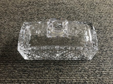 TWO-PIECE LEAD-CRYSTAL COVERED BUTTER DISH (BY GODINGER DUBLIN)