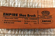LARGE VINTAGE "SILVER HORSE EMPIRE" SHOE BRUSH