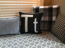 HUGE, LODGE-STYLE GRAY/BLACK/WHITE PLAID WITH FLEECE BACK THROW PILLOW (EDDIE BAUER)