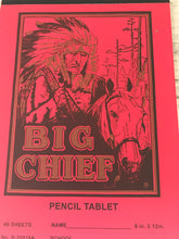 NOSTALGIC "BIG CHIEF AND DIAMOND" OLD-SCHOOL WRITING TABLET (MADE IN THE USA!)