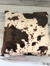 EXTRA-PLUSHY COWHIDE-PRINT THROW PILLOW