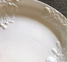 THE MOST MASSIVE,  ALL-WHITE, OVAL HOLIDAY PLATTER (SUPER-STURDY/STONEWARE)