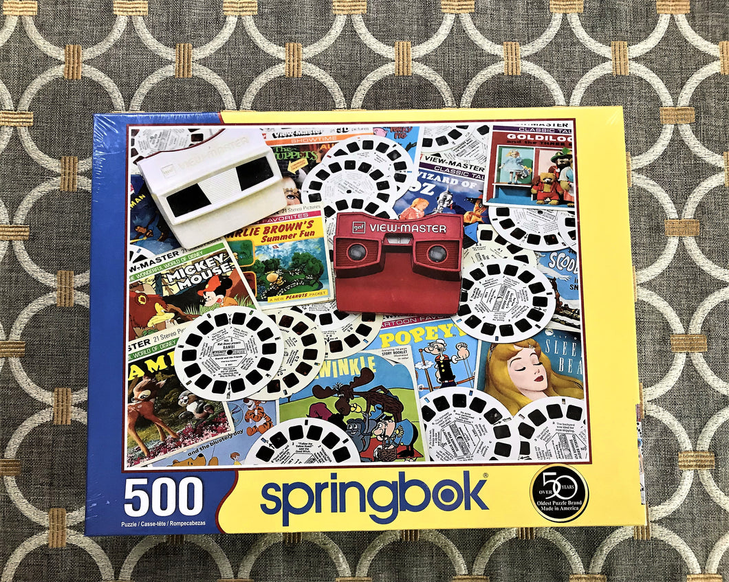 500-PIECE RETRO-THEMED VIEW-MASTER PUZZLE (SO PRETTY)--MADE IN THE USA!