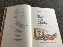"TRAVELS WITH CHARLEY" BY JOHN STEINBECK (VINTAGE HARDCOVER BOOK DECEMBER 1962 TENTH PRINTING)