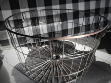 ROUND, WIRE BASKETS WITH COPPER TRIM:  PRETTY AND PRACTICAL
