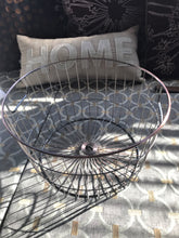 ROUND, WIRE BASKETS WITH COPPER TRIM:  PRETTY AND PRACTICAL