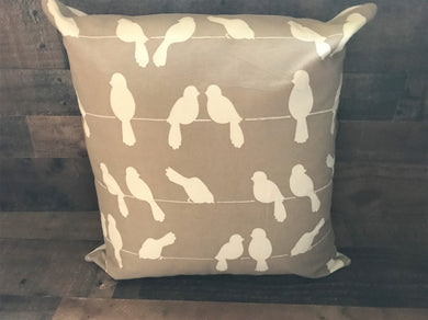 IT'S A BIRD! IT'S ANOTHER BIRD! AND ANOTHER! BEAUTIFUL, OVER-SIZED DESIGNER THROW PILLOW