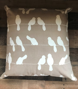 IT'S A BIRD! IT'S ANOTHER BIRD! AND ANOTHER! BEAUTIFUL, OVER-SIZED DESIGNER THROW PILLOW
