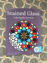 "STAINED GLASS COLORING FOR EVERYONE" HOLIDAY (OR YEAR-ROUND) ANTISTRESS COLORING BOOK