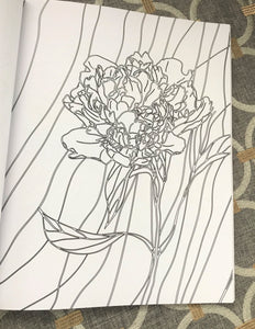 "STAINED GLASS COLORING FOR EVERYONE" HOLIDAY (OR YEAR-ROUND) ANTISTRESS COLORING BOOK