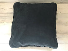 BLACK, SMALLER, SUEDE LEATHER EXTRA-SOFT VINTAGE THROW PILLOWS