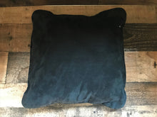 BLACK, SMALLER, SUEDE LEATHER EXTRA-SOFT VINTAGE THROW PILLOWS