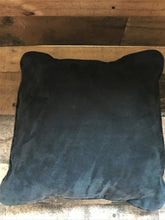 BLACK, SMALLER, SUEDE LEATHER EXTRA-SOFT VINTAGE THROW PILLOWS