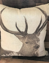 BIG-BUCK CHRISTMAS-TIME (OR ANYTIME) RUSTIC THROW PILLOW