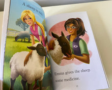 NEW "I CAN BE A FARM VET" CHILDREN'S PAPERBACK SPARKLY BARBIE BOOK/LEVEL 2 LEARNING TO READ BOOK WITH 30 STICKERS