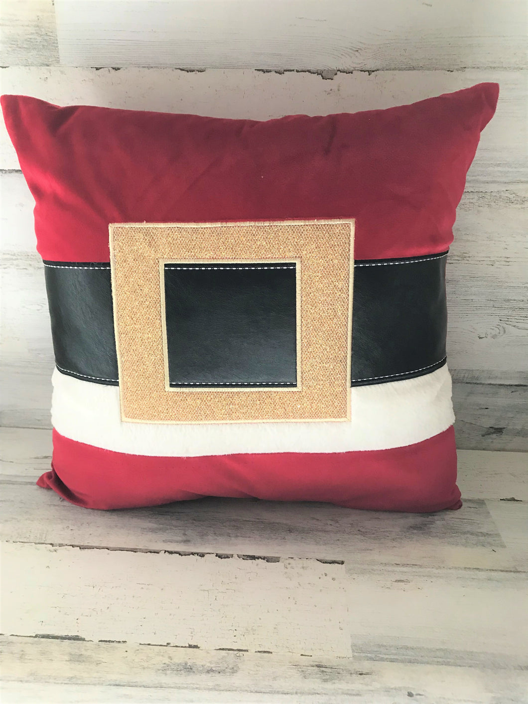 HIGH-QUALITY DESIGNER RETRO-SANTA SUIT THROW PILLOW (SO PRETTY! SO FUN!)