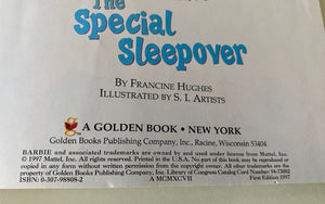 "BARBIE/THE SPECIAL SLEEPOVER" VINTAGE LITTLE GOLDEN BOOK (A FIRST EDITION AND MADE IN THE USA!)