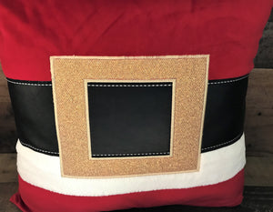 HIGH-QUALITY DESIGNER RETRO-SANTA SUIT THROW PILLOW (SO PRETTY! SO FUN!)