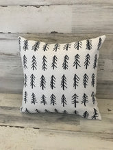 DESIGNER BLACK/WHITE, SIMPLE, BEAUTIFUL PINE TREE THROW PILLOW