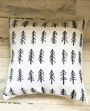 DESIGNER BLACK/WHITE, SIMPLE, BEAUTIFUL PINE TREE THROW PILLOW