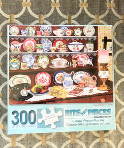 300-LARGER PIECES GRANDMA'S DISHES PUZZLE