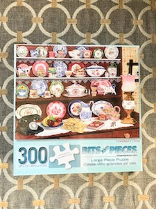 300-LARGER PIECES GRANDMA'S DISHES PUZZLE