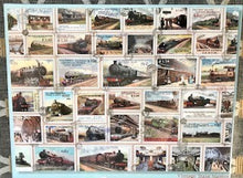 300-LARGE PIECE VINTAGE TRAIN STAMPS PUZZLE (MADE IN THE USA!)