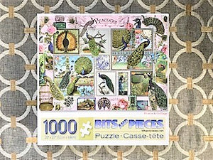 1,000-PIECE ARTSY PEACOCK VINTAGE ARTWORK PUZZLE