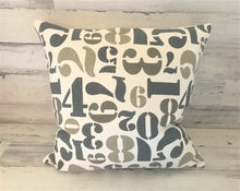 NUMBERS AND MORE NUMBERS! CAMO-TONED, FUN, OVER-SIZED THROW PILLOW