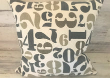 NUMBERS AND MORE NUMBERS! CAMO-TONED, FUN, OVER-SIZED THROW PILLOW