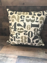 NUMBERS AND MORE NUMBERS! CAMO-TONED, FUN, OVER-SIZED THROW PILLOW