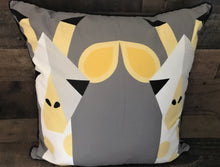 TWINSIES! TWO BABY GIRAFFES THROW PILLOW (DESIGNER)