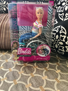 LET'S GO! BEAUTIFUL BARBIE WITH HER WHEELCHAIR