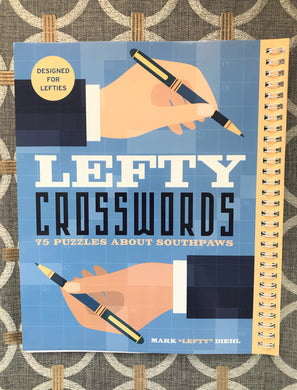 JUST-FOR-LEFTIES SO COOL! LEFT-HANDED CROSSWORDS SPIRAL-BOUND BOOK--MADE JUST RIGHT FOR ALL LEFTIES