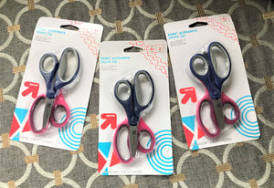 5" KIDS' LEFT-HANDED OR RIGHT-HANDED SAFETY SCISSORS (TWO PAIRS FOR THE PRICE OF ONE!)