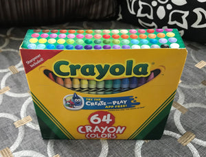 "THE BIG BOX!" CRAYOLA 64-CRAYONS CLASSIC BOX