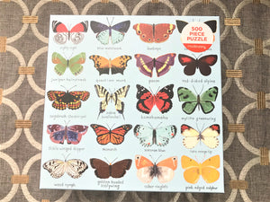 500-PIECE  BUTTERFLY-THEMED, G O R G E O U S  NORTH AMERICAN BUTTERFLY PHOTOGRAPHY PUZZLE (SO SPECIAL!)