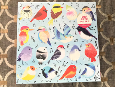 500-PIECE BIRD-THEMED, MUSIC-THEMED, COLORFUL, LITTLE SONGBIRDIES DESIGNER PUZZLE