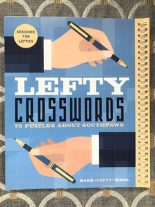 JUST-FOR-LEFTIES SO COOL! LEFT-HANDED CROSSWORDS SPIRAL-BOUND BOOK--MADE JUST RIGHT FOR ALL LEFTIES