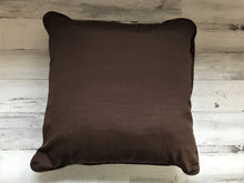 WHO'S READY FOR FALL AND THANKSGIVING? VERY SPECIAL, RUST-BROWN THROW PILLOW WITH FANCY-TRIMMED CORNERS