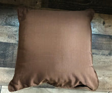 WHO'S READY FOR FALL AND THANKSGIVING? VERY SPECIAL, RUST-BROWN THROW PILLOW WITH FANCY-TRIMMED CORNERS