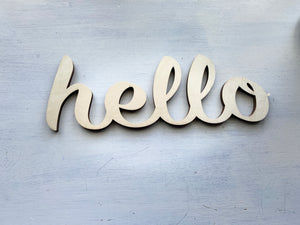 JUST A LITTLE "HELLO" SIGN--SIMPLE AND SWEET DECOR